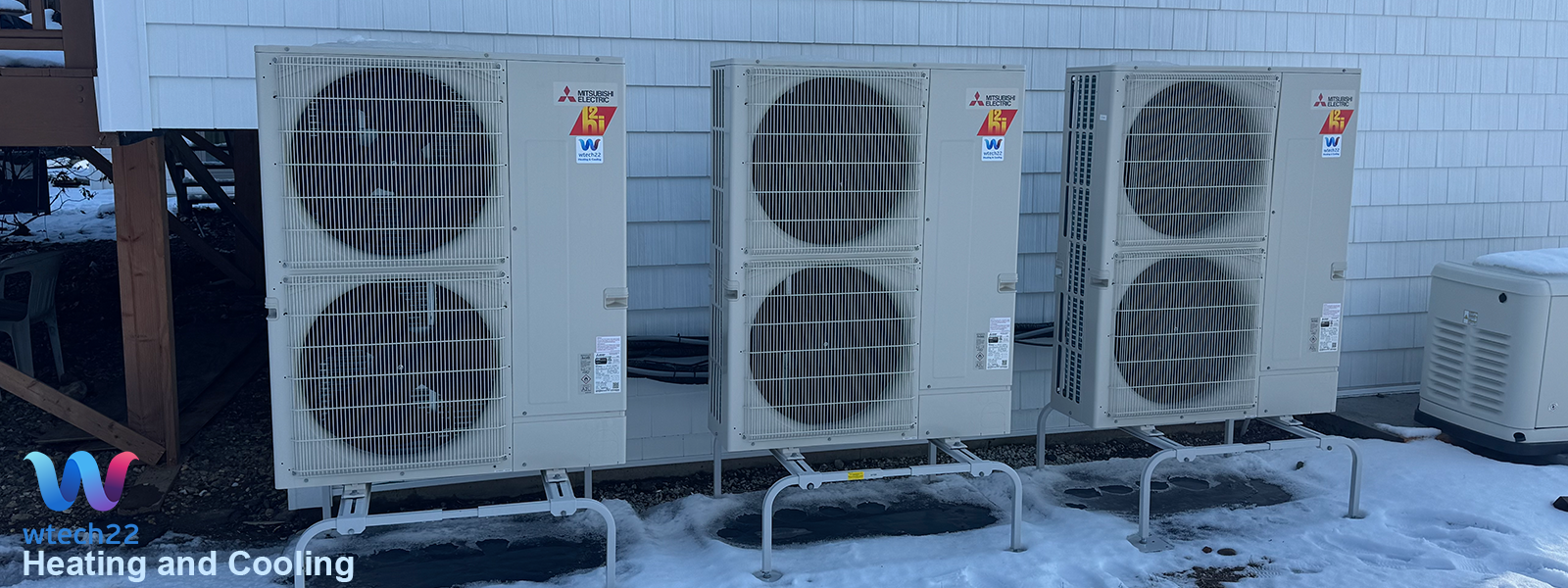 wtech22 Heating and Cooling real installation in Connecticut